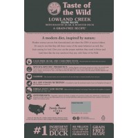 TASTE OF WILD GATO ADULTO LOWLAND CREEK CODORNIZ E PATO 2KG