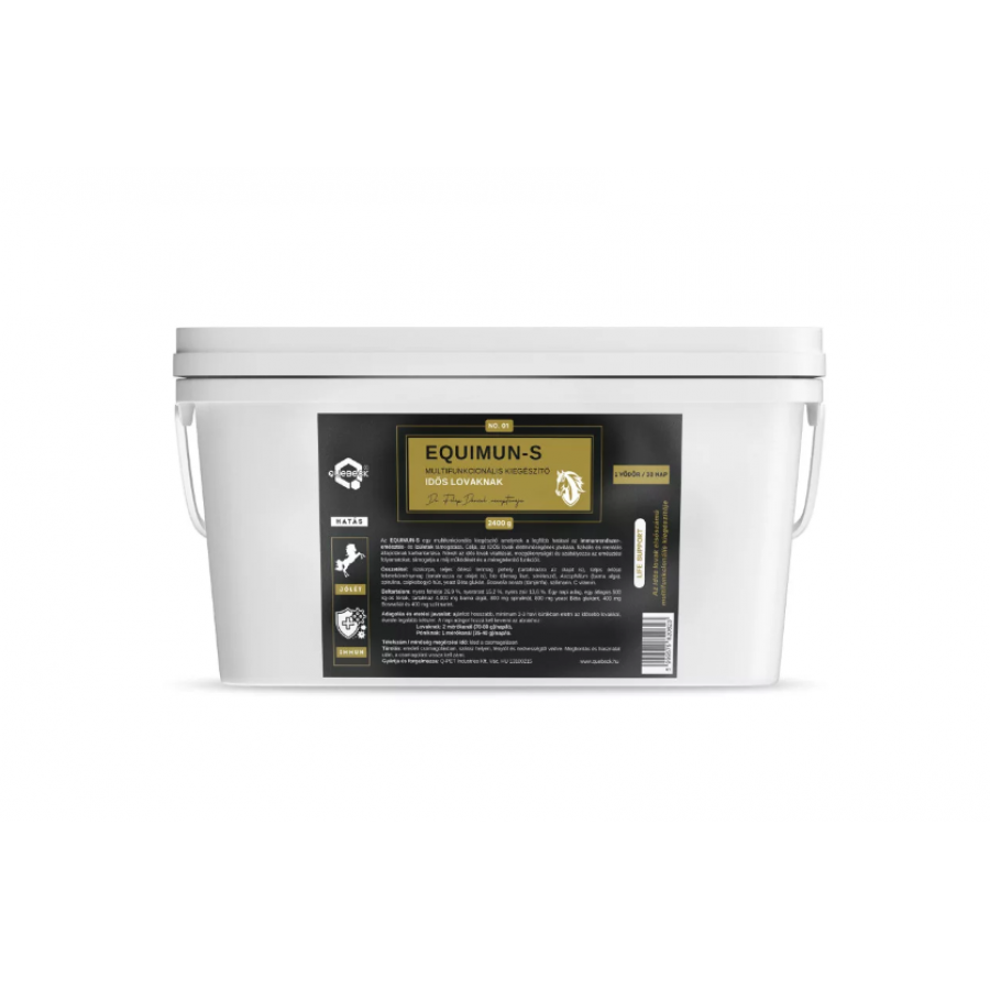 EQUIMUN-S – SUPLEMENTO MULTIFUNCIONAL PARA CAVALOS SENIORES, 2,4 KG EQUIMUN-S – SUPLEMENTO MULTIFUNCIONAL PARA CAVALOS SENIORES, 2,4 KG