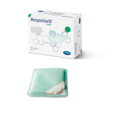 PENSO ABSORVENTE RESPOSORB ESTERLIZADO 10 X 10CM -(caixa 10 unidades)