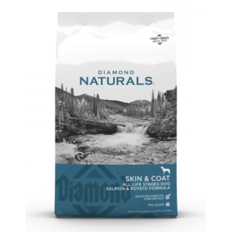 DIAMOND NATURALS CAO SKIN&COAT SALMAO E BATATA - 2KG
