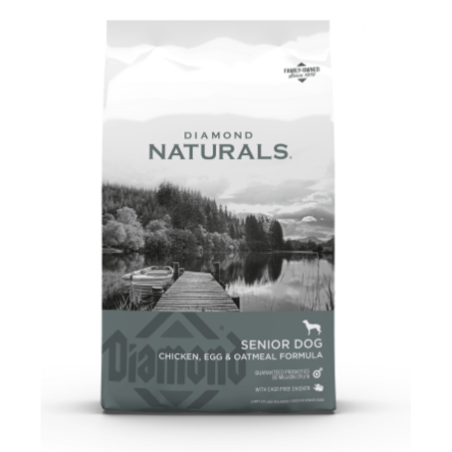 DIAMOND NATURALS CAO SENIOR  FRANGO, OVO E AVEIA  - 20KG