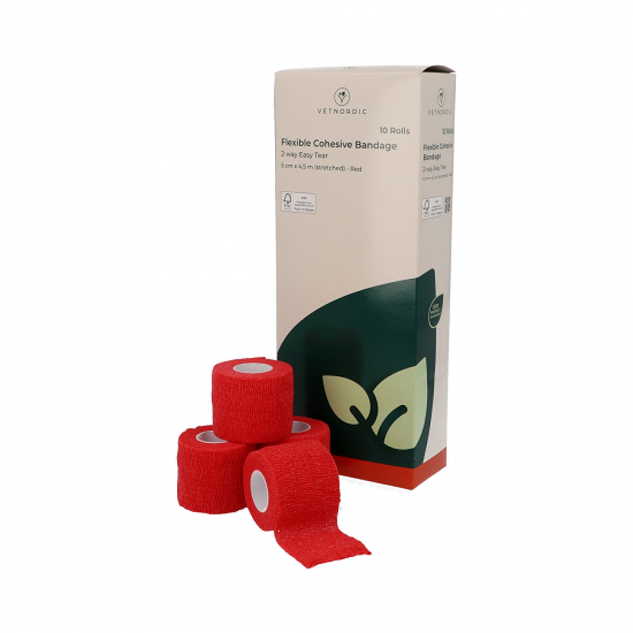 LIGADURA COESIVA FLEX 5CMX4.5M VERMELHA - CX 10 UNIDADES LIGADURA COESIVA FLEX 5CMX4.5M VERMELHA - CX 10 UNIDADES