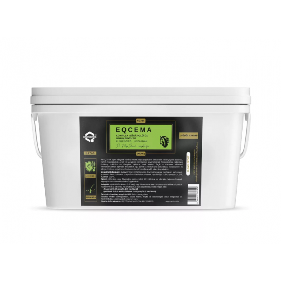 EQCEMA – SUPLEMENTO COMPLEXO PARA CUIDADOS COM A PELE E REFORÇO IMUNITÁRIO PARA CAVALOS-3KG EQCEMA – SUPLEMENTO COMPLEXO PARA CUIDADOS COM A PELE E REFORÇO IMUNITÁRIO PARA CAVALOS-3KG