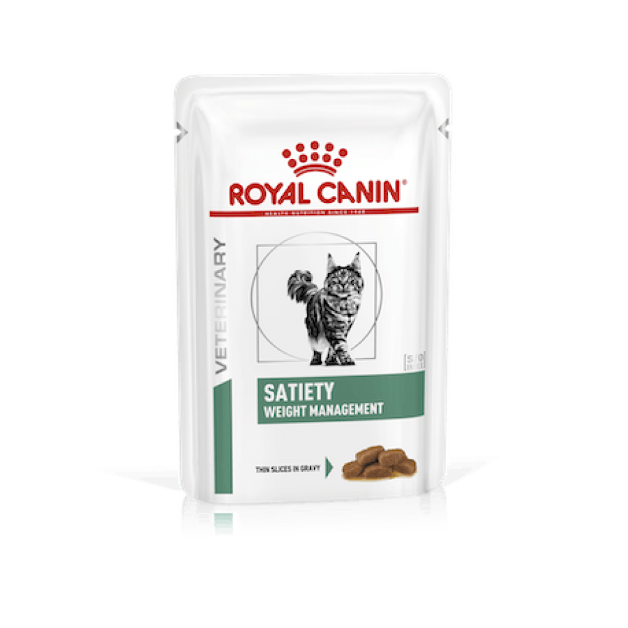ROYAL CANIN VET  WET GATO SATIETY WEIGHT MANAGEMENT (12X85G)