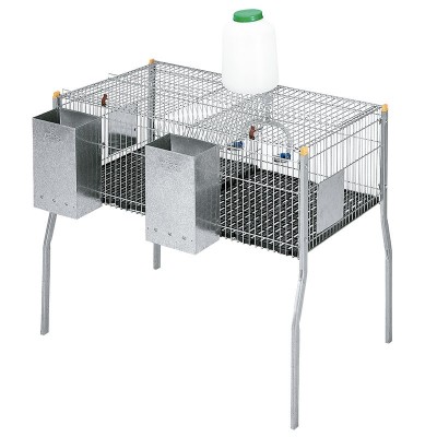 JAULA CO.COELHOS PENTA 2-PLAST 1 PISO C/ 0 NINHOS