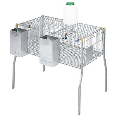 JAULA CO.COELHOS PENTA 2-METAL 1 PISO C/ 0 NINHOS