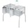 JAULA CO.COELHOS PENTA 2-METAL 1 PISO C/ 0 NINHOS