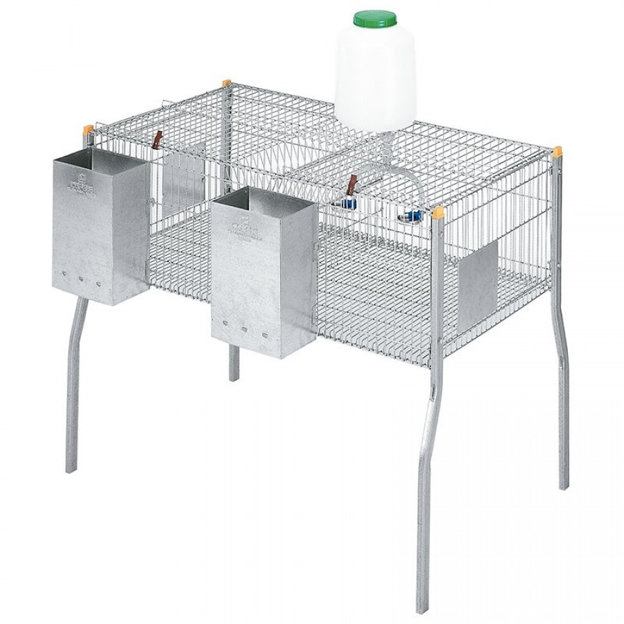 JAULA CO.COELHOS PENTA 2-METAL 1 PISO C/ 0 NINHOS