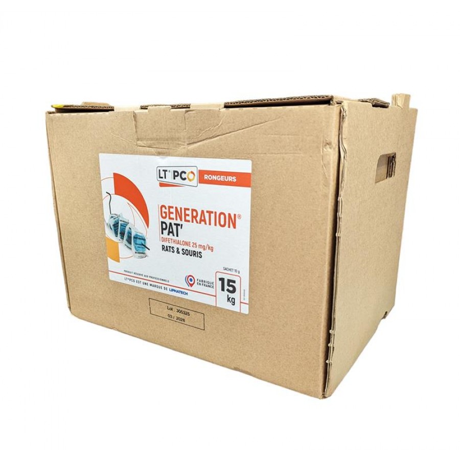 GENERATION RATICIDA PASTA DIFETIALONA -15 KG GENERATION RATICIDA PASTA DIFETIALONA -15 KG