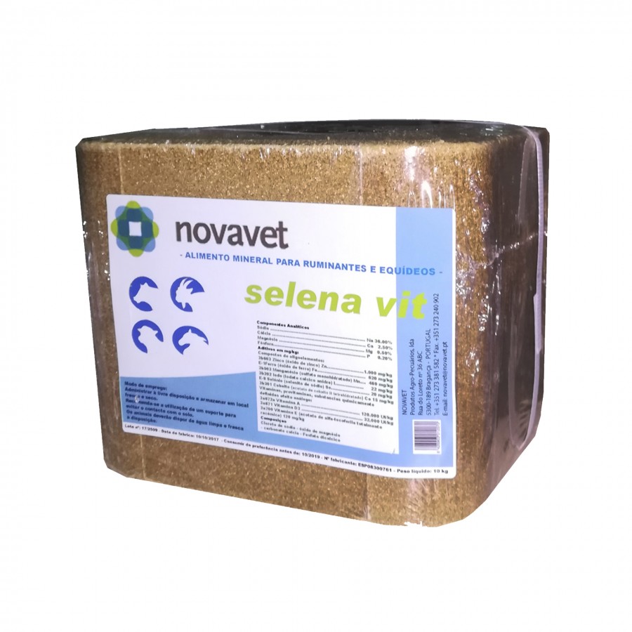 BLOCO MINERAL SELENA-VIT - 10KG BLOCO MINERAL SELENA-VIT - 10KG