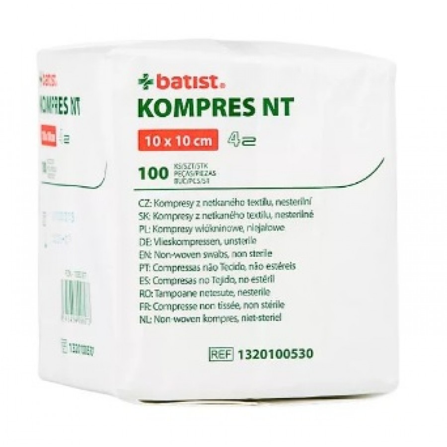 COMPRESSA NAO TECIDO 10X10CM 4 CAMADAS (100 UNIDADES) COMPRESSA NAO TECIDO 10X10CM 4 CAMADAS (100 UNIDADES)