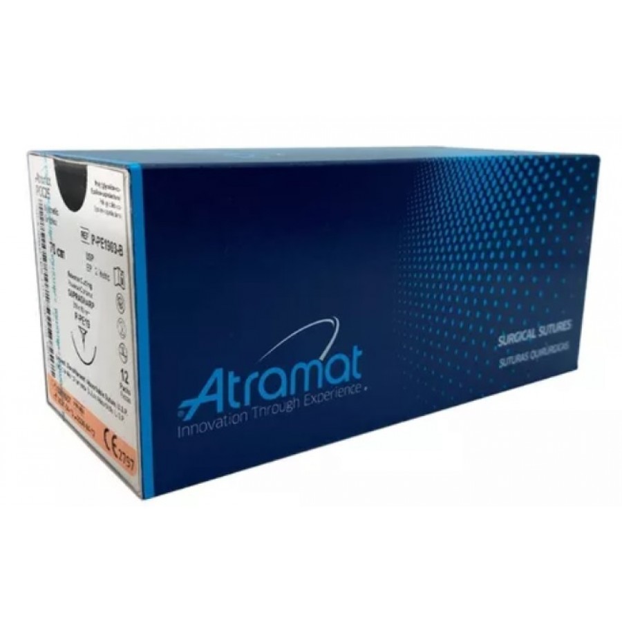ATRAMAT PGC25 3/0 (2) SECÇAO TRIANGULAR 3/8 24MM HEBRA 70CM (12 UNIDADES) ATRAMAT PGC25 3/0 (2) SECÇAO TRIANGULAR 3/8 24MM HEBRA 70CM (12 UNIDADES)