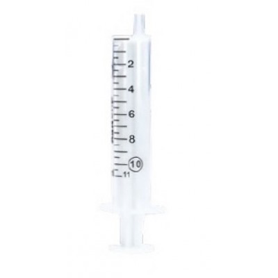 SERINGA LUER 2 CORPOS 10ML (100 UNIDADES)