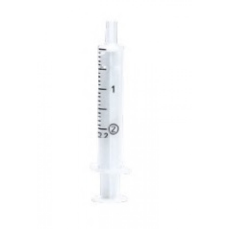 SERINGA LUER 2 CORPOS 2 ML (100 UNIDADES)