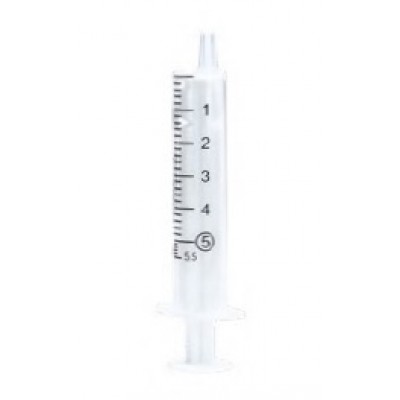 SERINGA LUER 2 CORPOS 5 ML (100 UNIDADES)