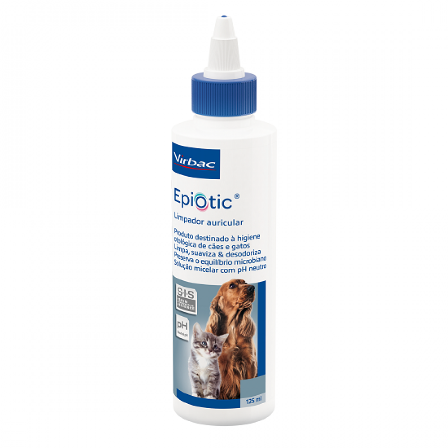 VIRBAC EPIOTIC - SOLUCAO AURICULAR 125ML VIRBAC EPIOTIC - SOLUCAO AURICULAR 125ML