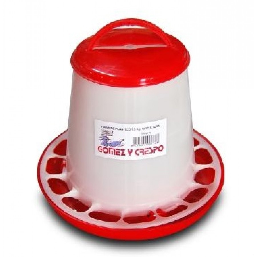 COMEDOURO TOLVA PLASTICO 1,5KG