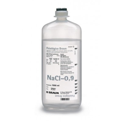 SORO FISIOLOGICO 0.9 % 1000ML - CX 10 UNIDADES