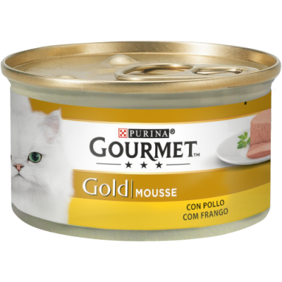 PURINA GATO GOURMET GOLD  MOUSSE FRANGO -85GR