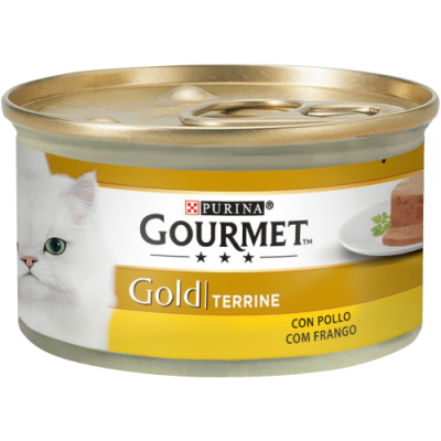 PURINA GATO GOURMET GOLD TERRINE FRANGO - 85GR