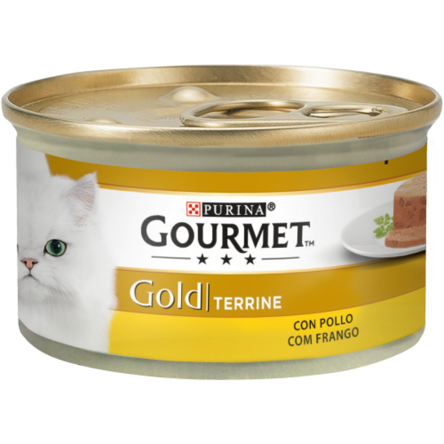PURINA GATO GOURMET GOLD TERRINE FRANGO - 85GR PURINA GATO GOURMET GOLD TERRINE FRANGO - 85GR