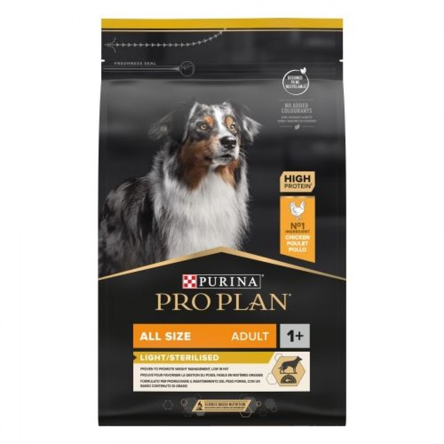 PRO PLAN CAO LIGHT ESTERILIZADO ALL SIZE ADULTO FRANGO 3KG PRO PLAN CAO LIGHT ESTERILIZADO ALL SIZE ADULTO FRANGO 3KG