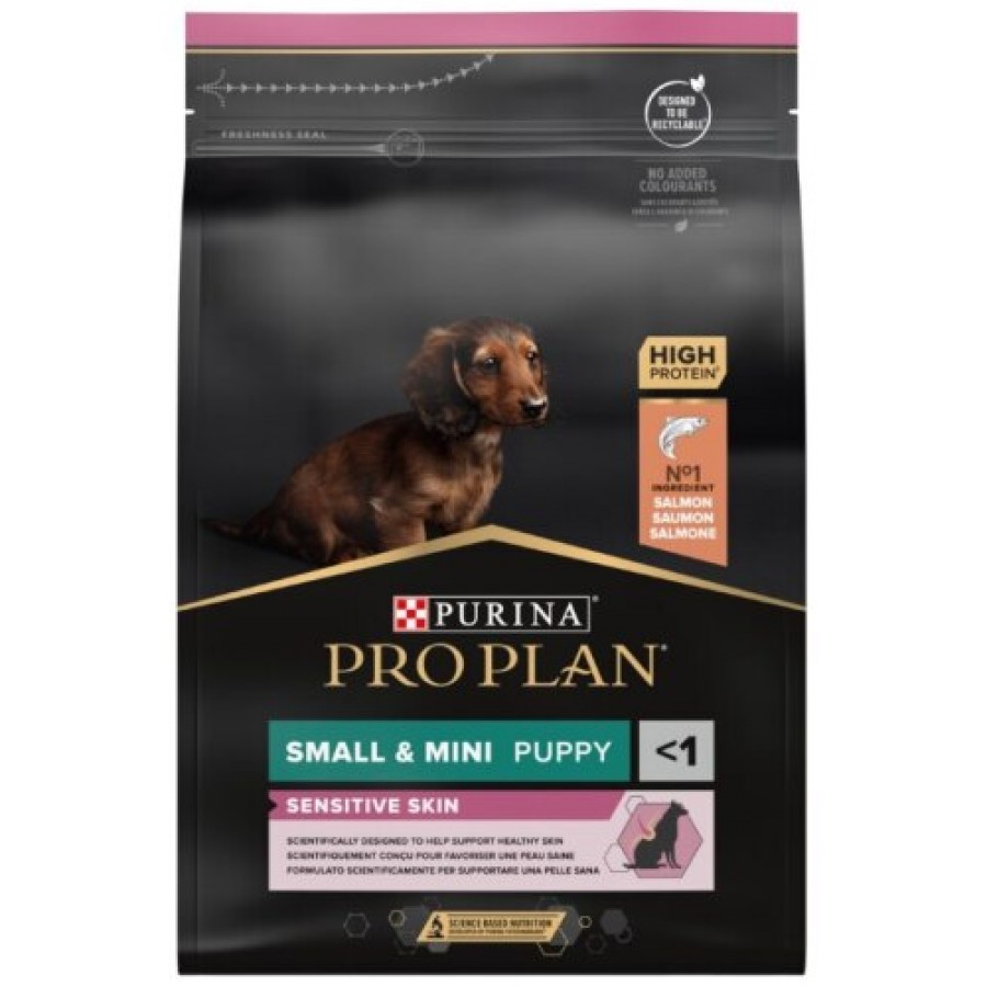 PRO PLAN CAO PUPPY SENSITIVE SKIN SMALL&MINI SALMÃO 3kg PRO PLAN CAO PUPPY SENSITIVE SKIN SMALL&MINI SALMÃO 3kg