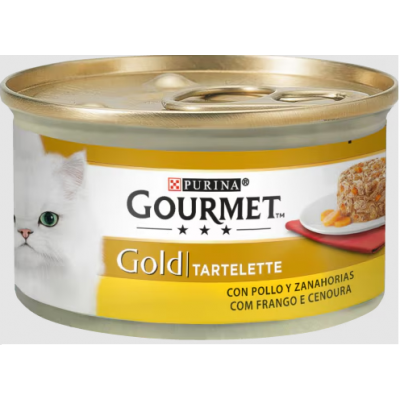 PURINA GATO GOURMET GOLD TARTELETTE FRANGO E CENOURA - 85GR