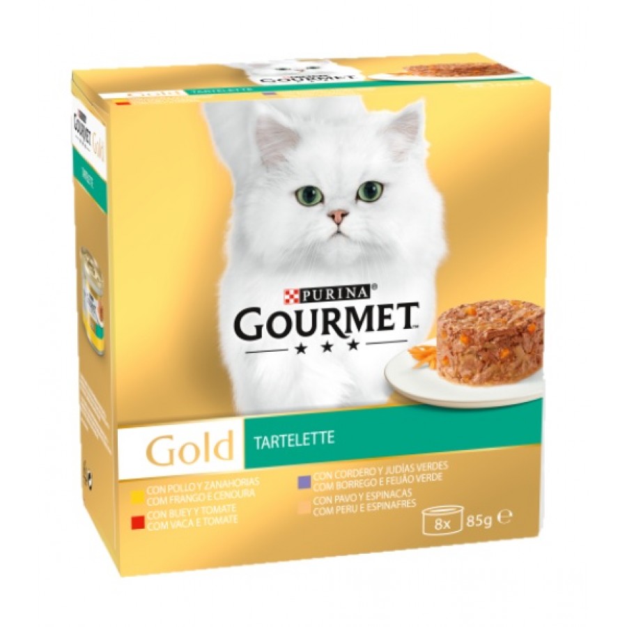 PURINA GATO GOURMET GOLD TARTELETE (8X85GR)