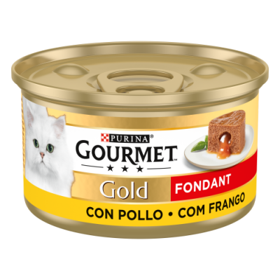 PURINA GATO GOURMET GOLD FONDANT FRANGO - 85GR