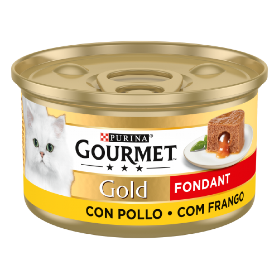 PURINA GATO GOURMET GOLD FONDANT FRANGO - 85GR PURINA GATO GOURMET GOLD FONDANT FRANGO - 85GR