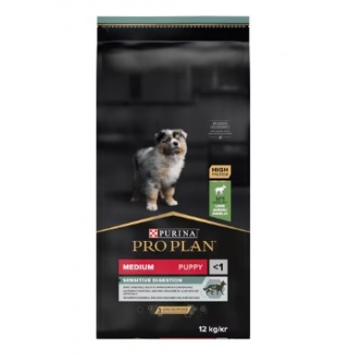 PRO PLAN CAO SENSITIVE DIGESTION MEDIUM PUPPY BORREGO 12KG