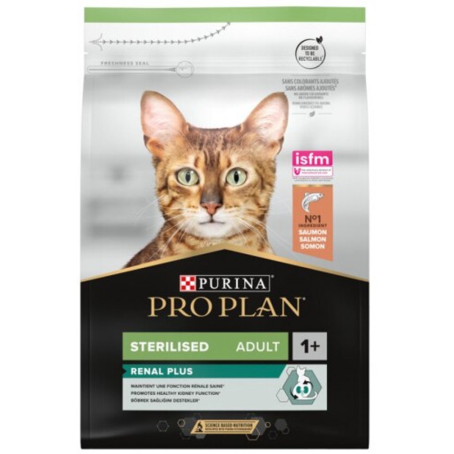 PRO PLAN GATO RENAL PLUS ESTERILIZADO ADULTO SALMAO 3KG PRO PLAN GATO RENAL PLUS ESTERILIZADO ADULTO SALMAO 3KG
