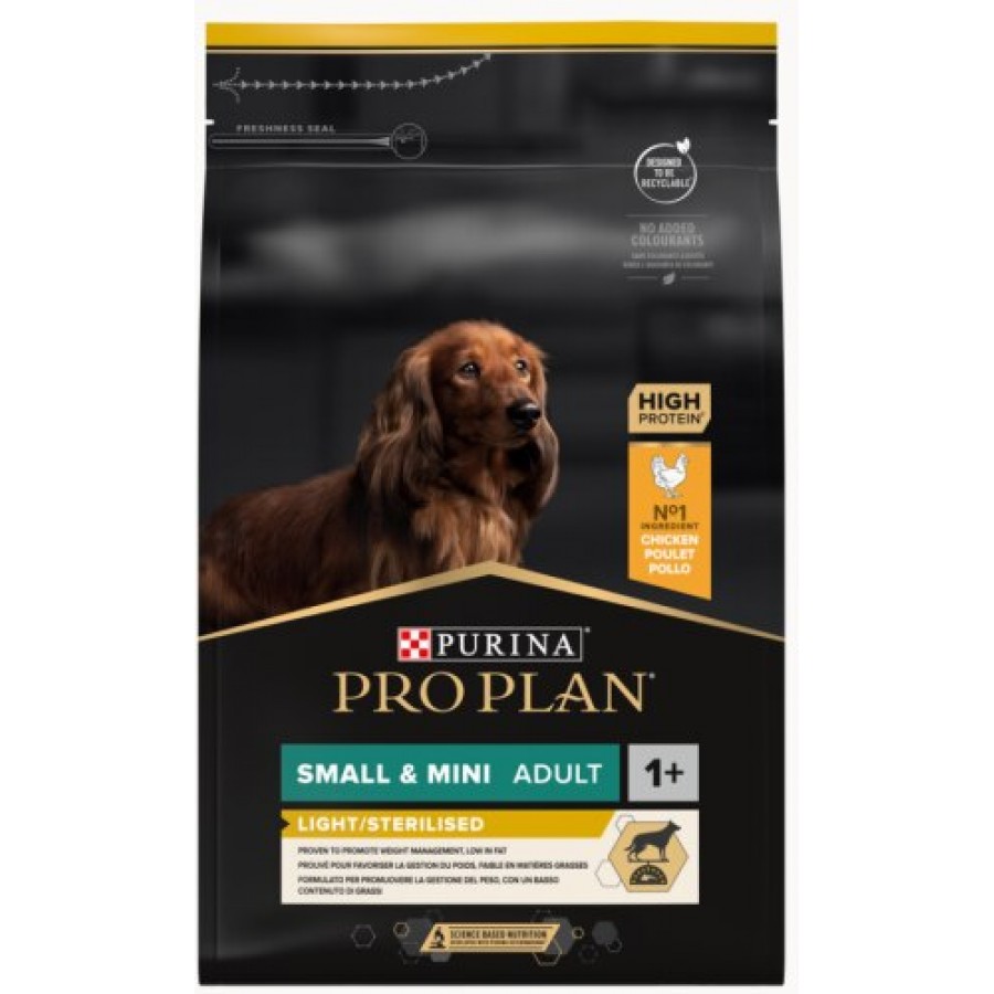 PRO PLAN CAO LIGHT ESTERILIZADO SMALL&MINI ADULTO FRANGO 3KG PRO PLAN CAO LIGHT ESTERILIZADO SMALL&MINI ADULTO FRANGO 3KG