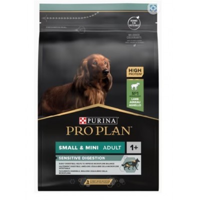 PRO PLAN CAO SENSITIVE DIGESTION SMALL&MINI ADULTO BORREGO 3KG