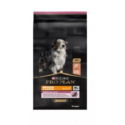 PRO PLAN CAO SENSITIVE SKIN MEDIUM&LARGE 7+SALMÃO 14KG