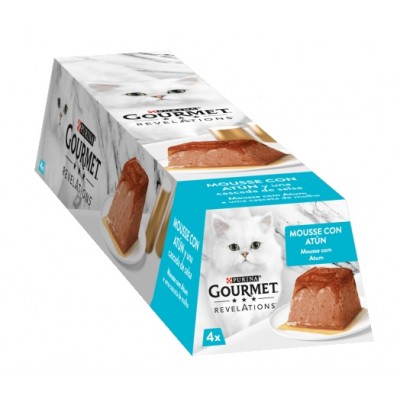 PURINA GATO GOURMET REVELATIONS MOUSSE ATUM (4x57GR)