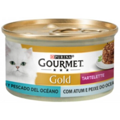 PURINA GATO GOURMET GOLD TARTELETTE DUO ATUM E PEIXE DO OCEANO - 85GR