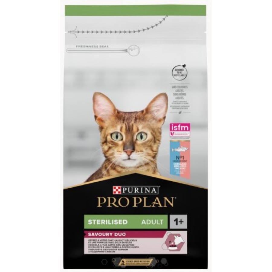 PRO PLAN GATO SAVOURY DUO ESTERILIZADO BACALHAU&TRUTA 1,5KG PRO PLAN GATO SAVOURY DUO ESTERILIZADO BACALHAU&TRUTA 1,5KG