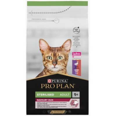 PRO PLAN GATO SAVOURY DUO ESTERILIZADO PATO&FIGADO 1,5KG
