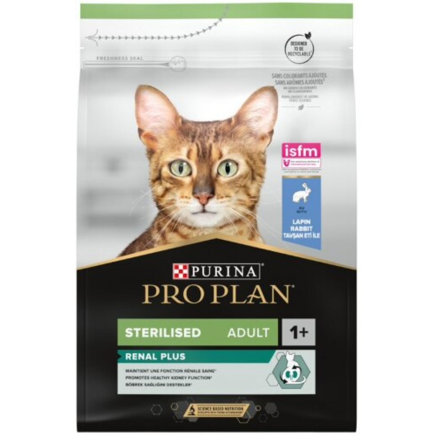 PRO PLAN GATO RENAL PLUS ESTERILIZADO ADULTO COELHO 3KG PRO PLAN GATO RENAL PLUS ESTERILIZADO ADULTO COELHO 3KG