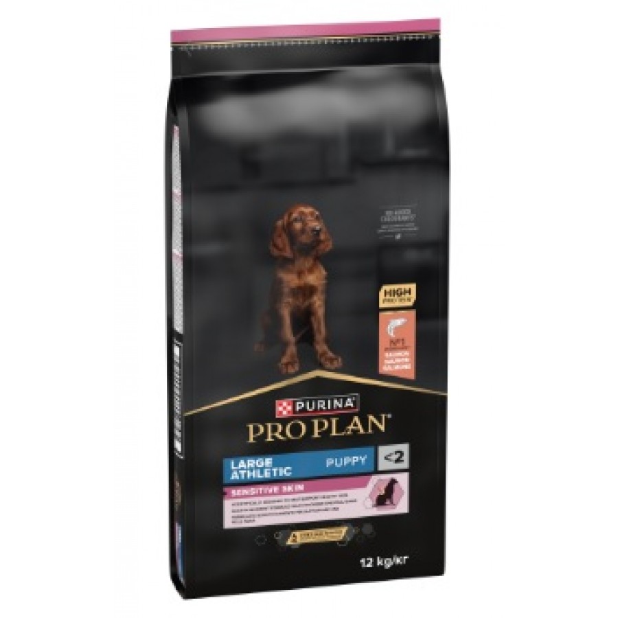 PRO PLAN CAO SENSITIVE SKIN LARGE ATHLETIC PUPPY SALMÃO 12KG PRO PLAN CAO SENSITIVE SKIN LARGE ATHLETIC PUPPY SALMÃO 12KG