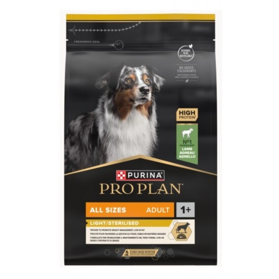 PRO PLAN CAO LIGHT ESTERILIZADO ALL SIZE ADULTO BORREGO 3KG PRO PLAN CAO LIGHT ESTERILIZADO ALL SIZE ADULTO BORREGO 3KG