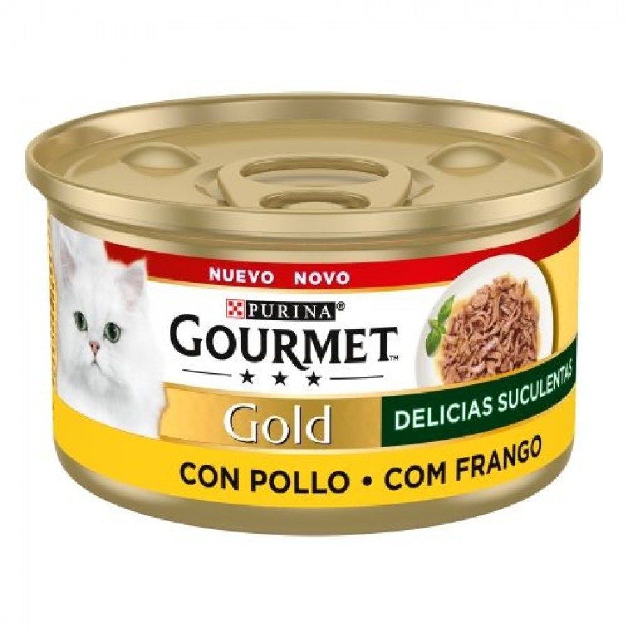 PURINA GATO GOURMET GOLD DELICIAS SUCULENTAS FRANGO - 85GR PURINA GATO GOURMET GOLD DELICIAS SUCULENTAS FRANGO - 85GR