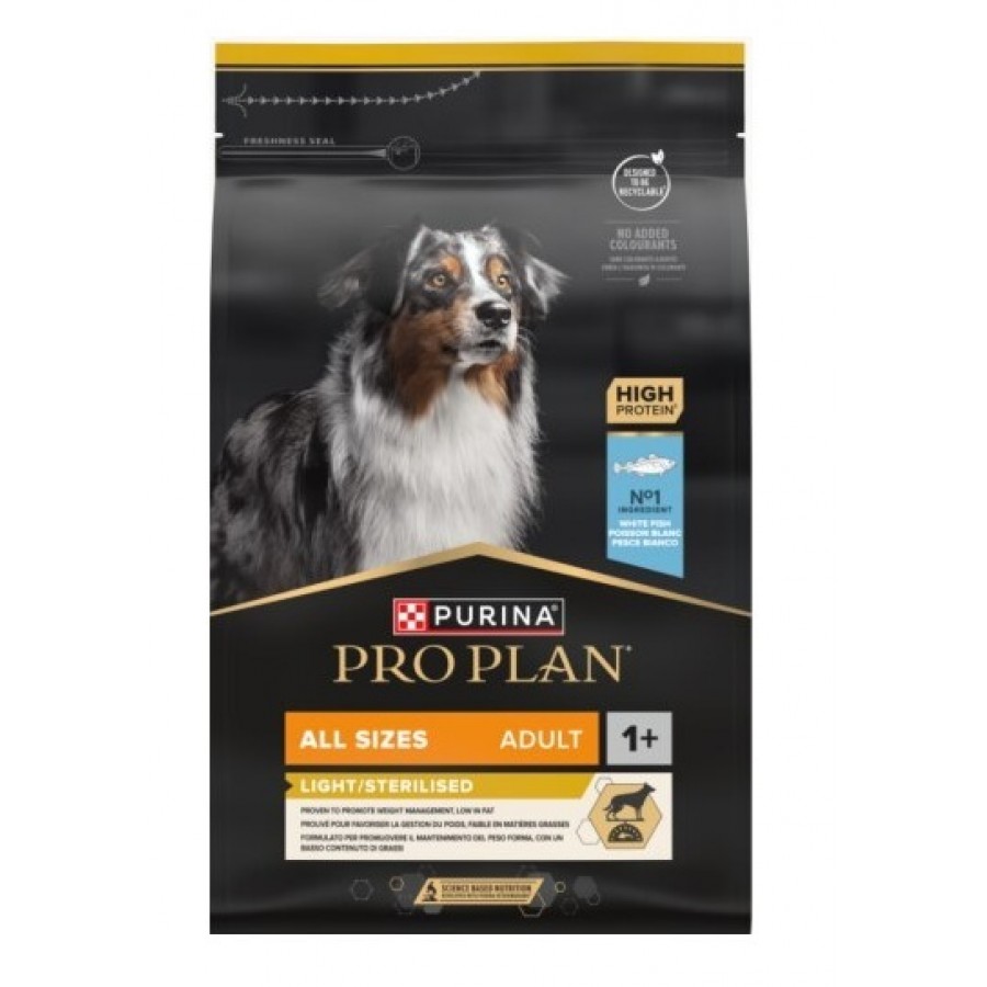 PRO PLAN CAO LIGHT ESTERILIZADO ALL SIZE ADULTO PEIXE DO OCEANO 3KG PRO PLAN CAO LIGHT ESTERILIZADO ALL SIZE ADULTO PEIXE DO OCEANO 3KG