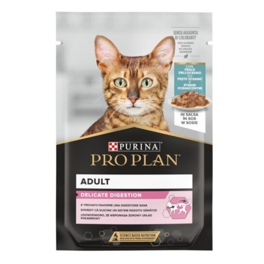 PRO PLAN GATO NUTRISAVOUR DELICATE DIGESTION PEIXE DO OCEANO (26x85g) PRO PLAN GATO NUTRISAVOUR DELICATE DIGESTION PEIXE DO OCEANO (26x85g)