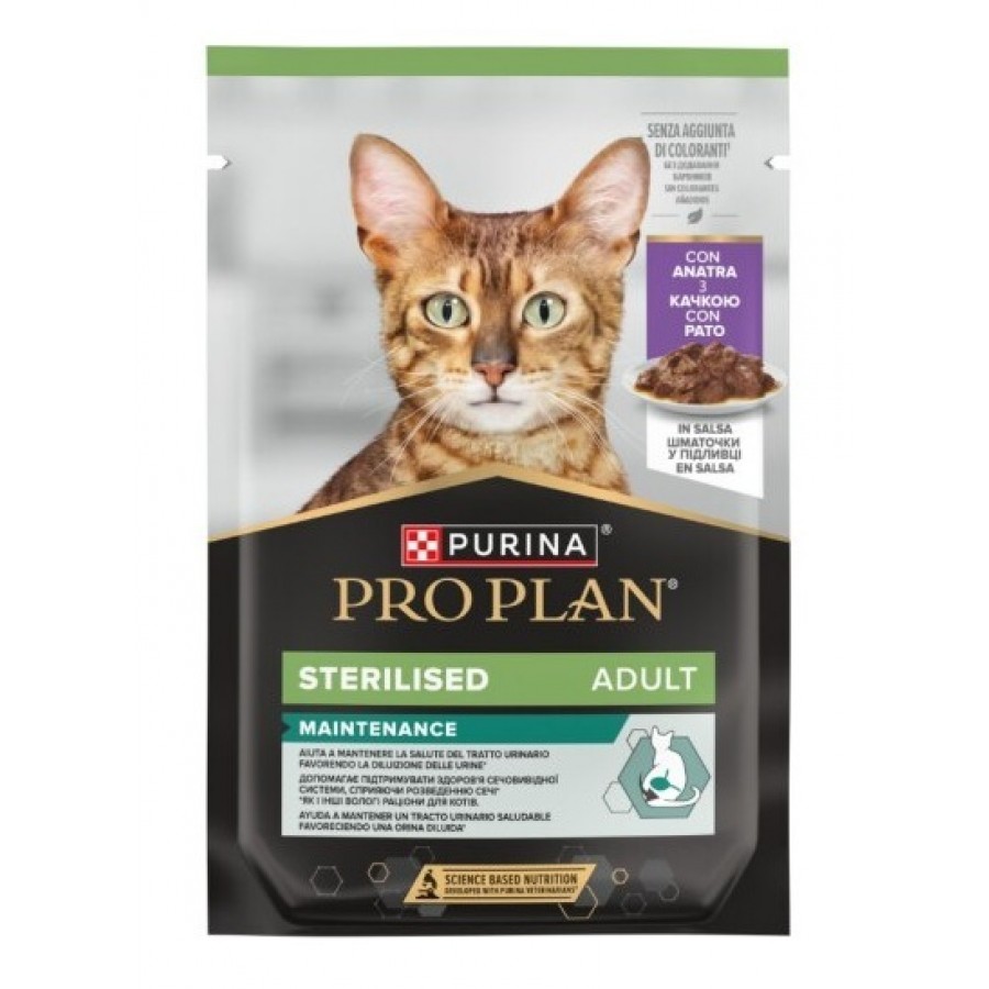 PRO PLAN GATO NUTRISAVOUR STERILIZED PATO (26x85g) PRO PLAN GATO NUTRISAVOUR STERILIZED PATO (26x85g)