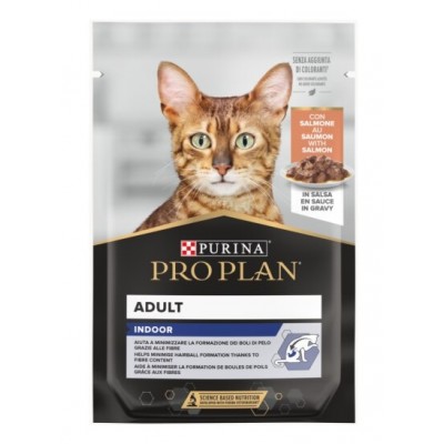 PRO PLAN GATO NUTRISAVOUR INDOOR SALMÃO (26x85g)
