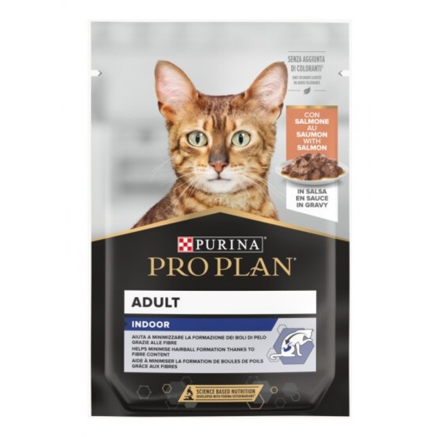 PRO PLAN GATO NUTRISAVOUR INDOOR SALMÃO (26x85g) PRO PLAN GATO NUTRISAVOUR INDOOR SALMÃO (26x85g)