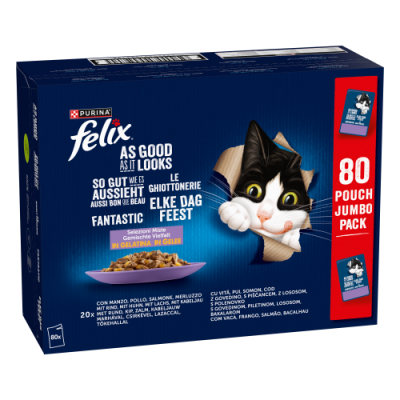FELIX FANTASTIC MULTISABORES-  80X85GR ( PACK BIG )